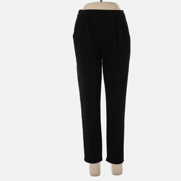 Leith Black Straight-Leg Pants - Women's Size XS, Sleek & Versatile - Picture 2 of 9